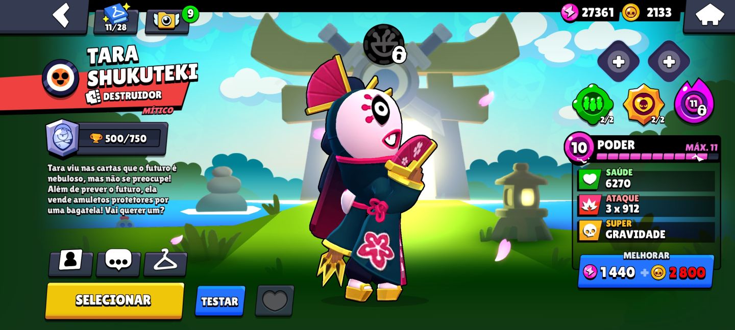 Conta Brawll Stars com as melhores skins