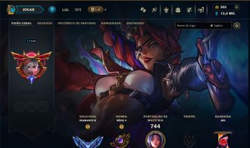 CONTA LOL 2021 - DIAMANTE 2 - 219 SKINS 216 CROMAS - WINRATE 65% - FULL ACESSO