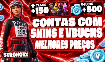 [PROMOÇAO] CONTAS COM +150 SKIN E +500 VBUCKS | SKINS EXCLUSIVAS!
