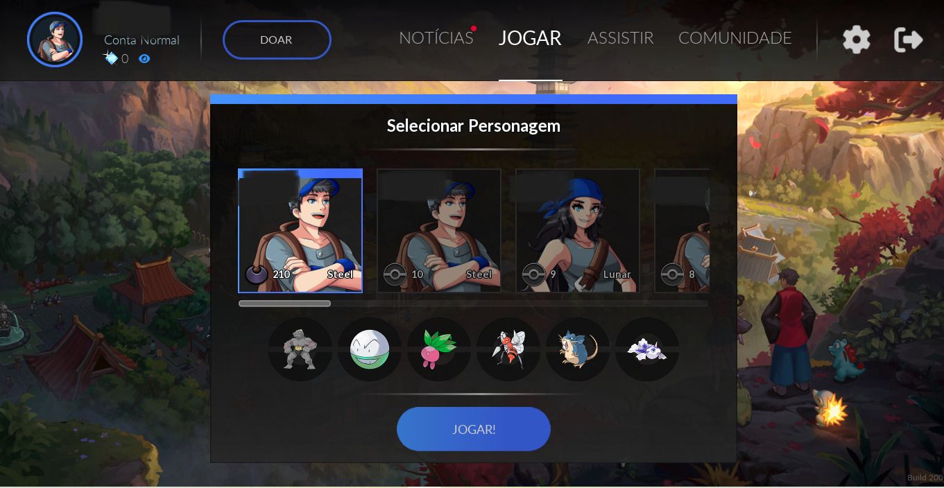 Conta PXG personagem: MALEFIC NIVEL:210 SERVE(STEEL)