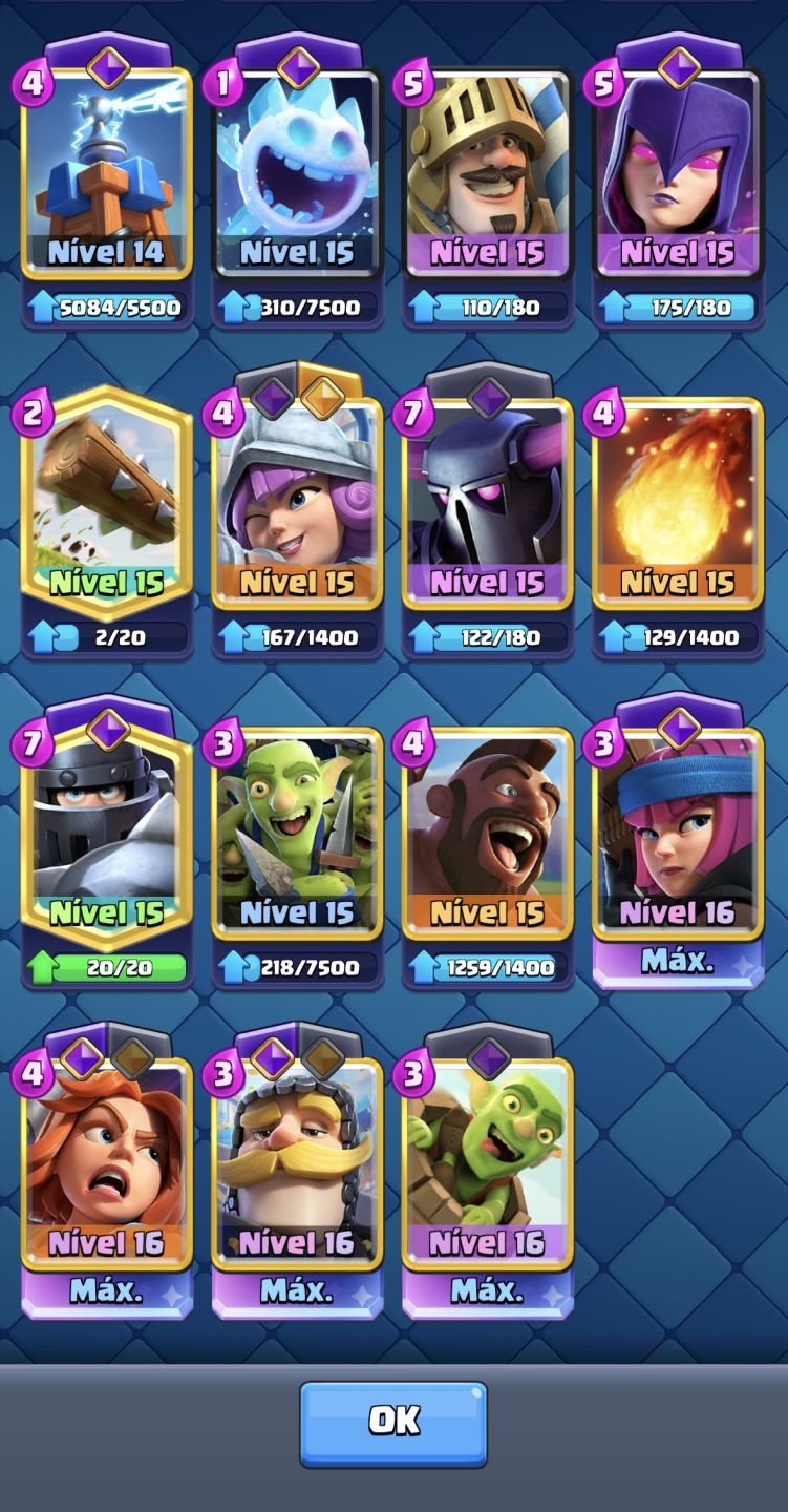 Conta Clash Royale LV16