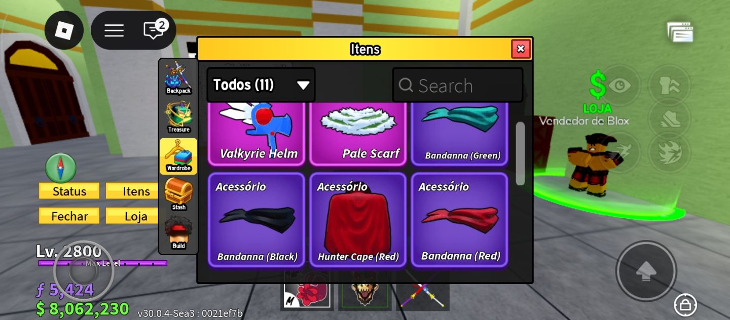 Conta blox fruits muito boa com desconto