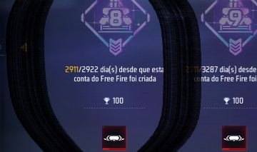 Conta antiga 8 anos de FF, acessível e rara