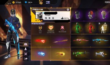 CONTA FREE FIRE GEMADA COM SEGUNDO E TERCEIRO PASSE, TOP CRIMINAL, BANDEIRAO