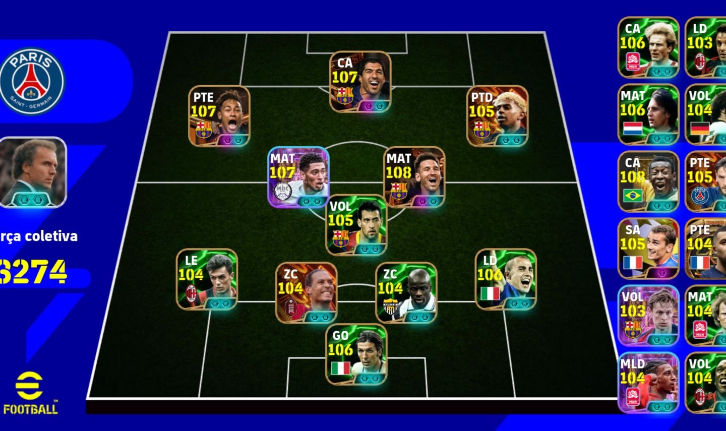 CONTA EFOOTBALL COM MESSI E NEYMAR RAROS (MOEDAS NEGATIVAS)