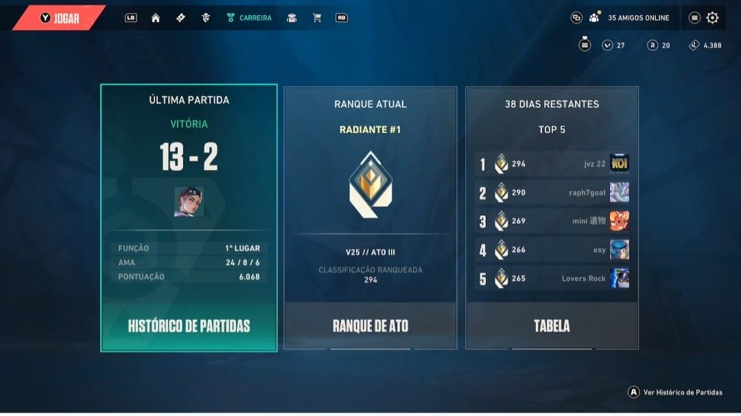 ELO JOB VALORANT CONSOLE