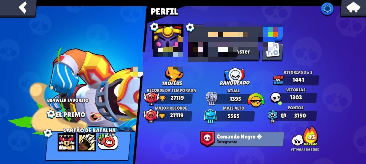 CONTA BRAWL STARS - 27k TROFÉUS.