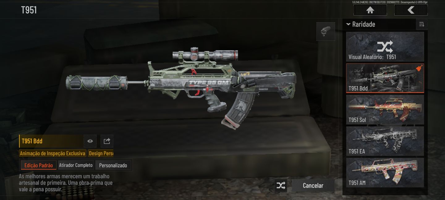 Conta Arena Breakout mobile 127m