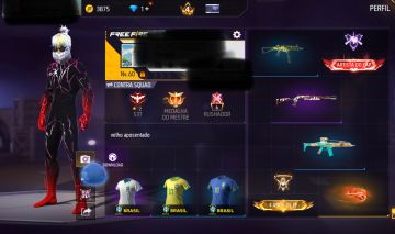 Conta de Free Fire Nível 60 com itens raros