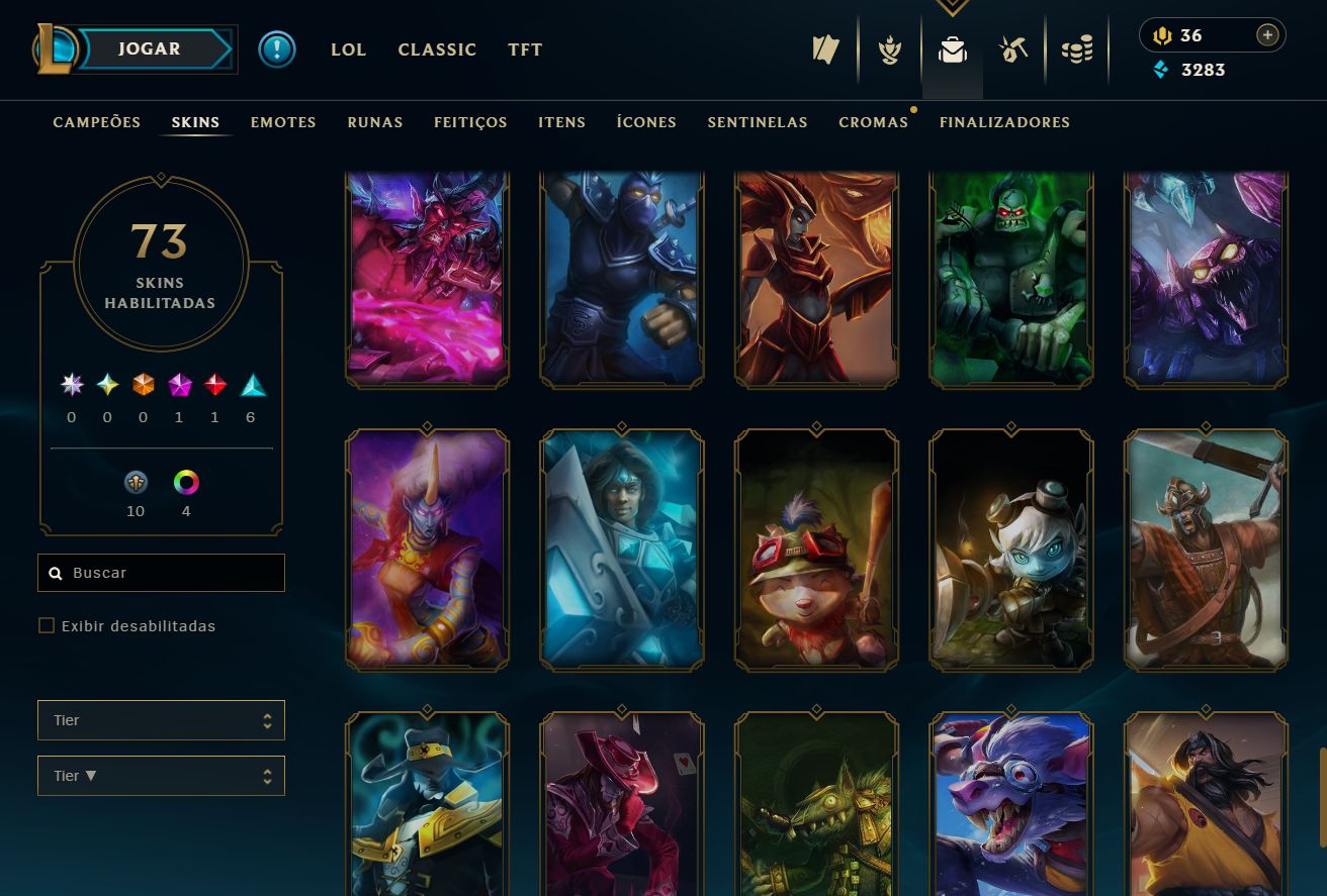[ACESSO IMEDIATO] Ouro IV 73 Skins 80 Campeões