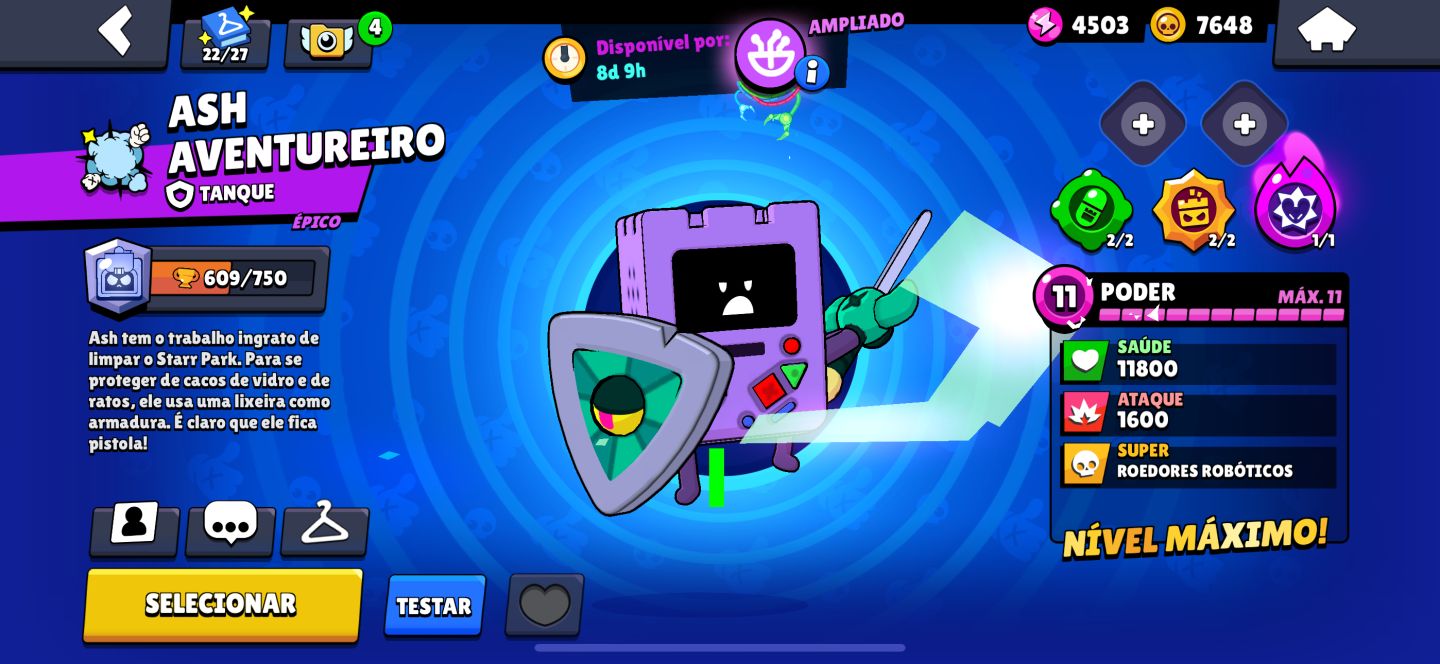 Conta de brawl stars criada em 2018