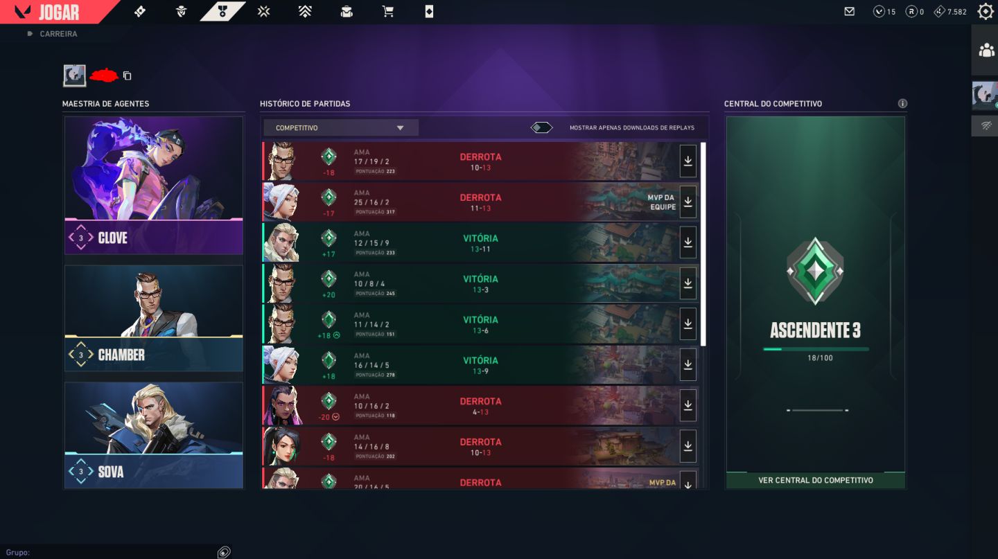 CONTA VALORANT ASCENDENTE 3 NOVO PACOTE CHAMPIONS, VANDAL, SHERIFF E OPERATOR