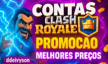 CLASH ROYALE CONTAS BARATAS, TODAS AS ARENAS! |ACESSO PERMANENTE| CARDS EVOS