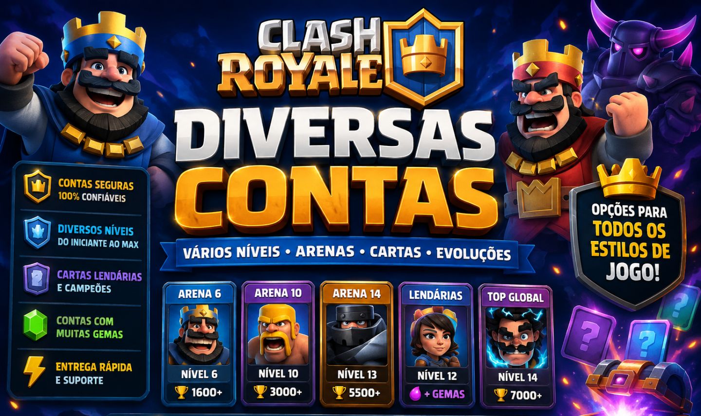 CONTA CLASH ROYALE BARATA - FULL ACESSO - EMAIL ALTERÁVEL - ENTREGA AUTOMATICA