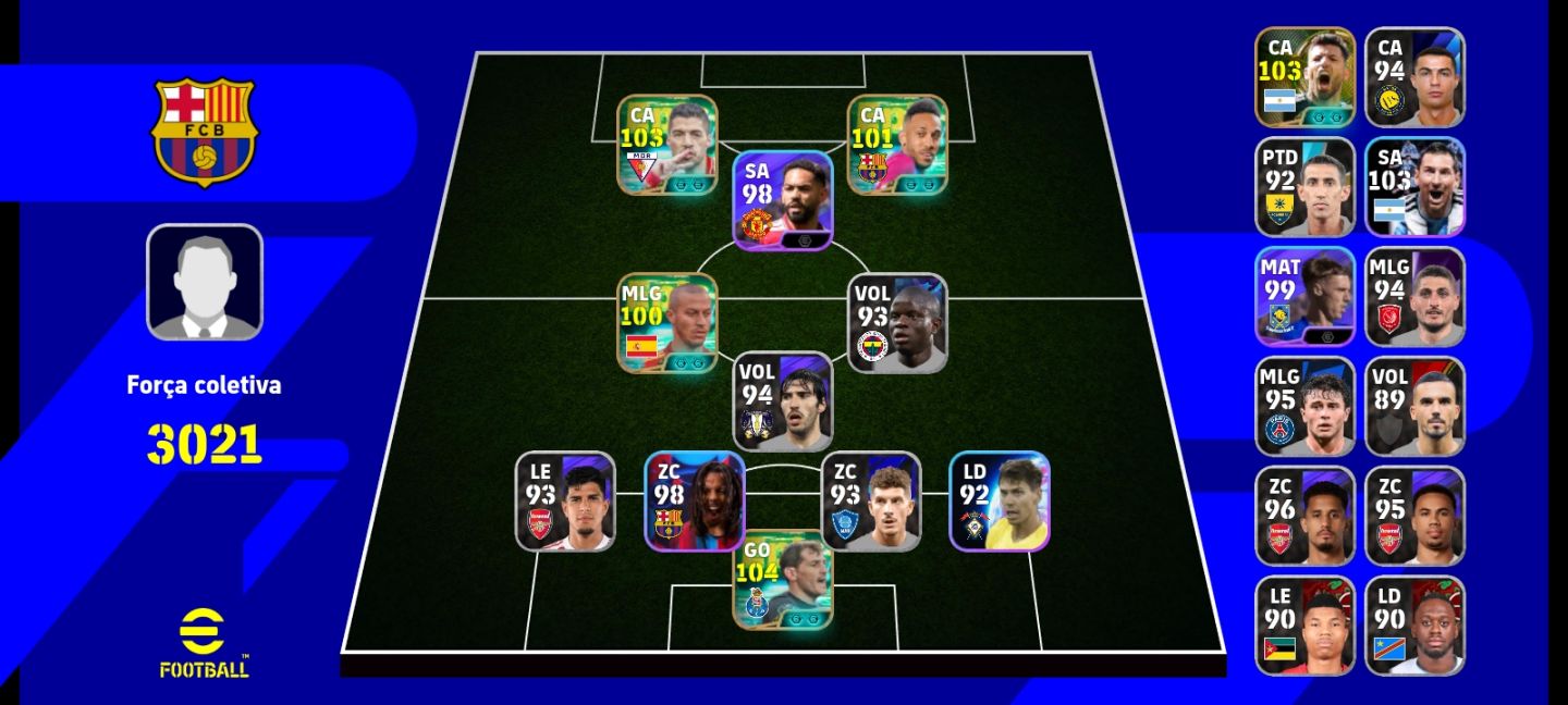 CONTA EFOOTBALL TOP PRA INICIAR