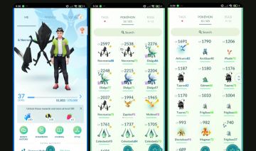 Pokémon GO LVL 37 | 3 Dialga (2 SHINY) + 3 Necrozma + 3 Celesteela | T0345