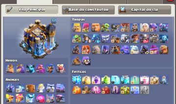 Conta de clash of clans CV18 quase full