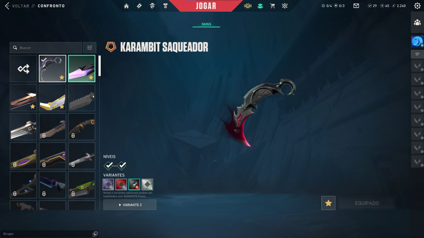 CONTA VALORANT, FACA VCT 2026, KARAMBIT SAQUEADORA, GASTO 1840,70
