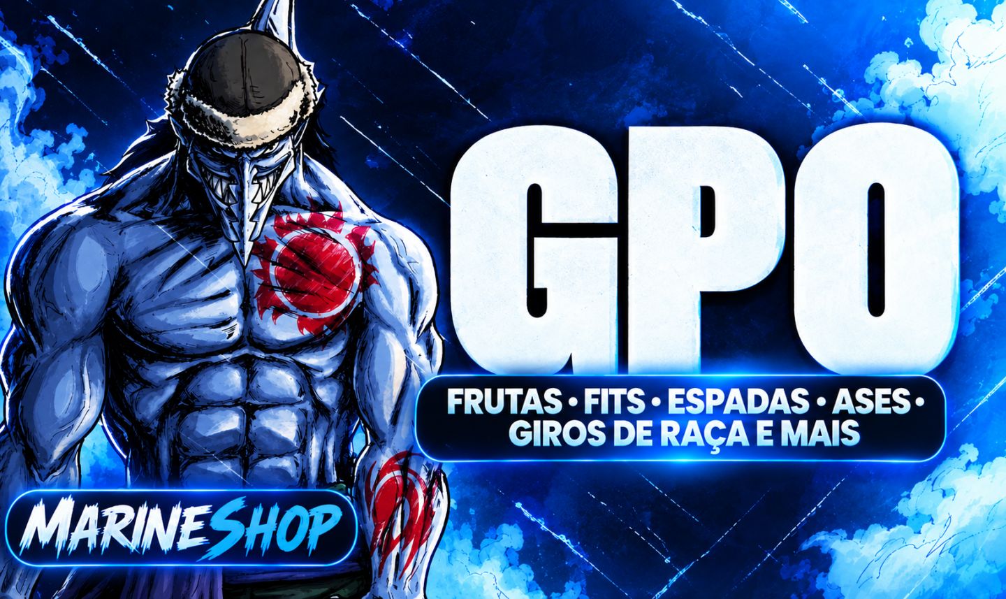 [MEGA PROMOÇÃO] GPO GRAND PIECE ONLINE FRUTAS ASES BAUS FITS ESPADAS E PBAG