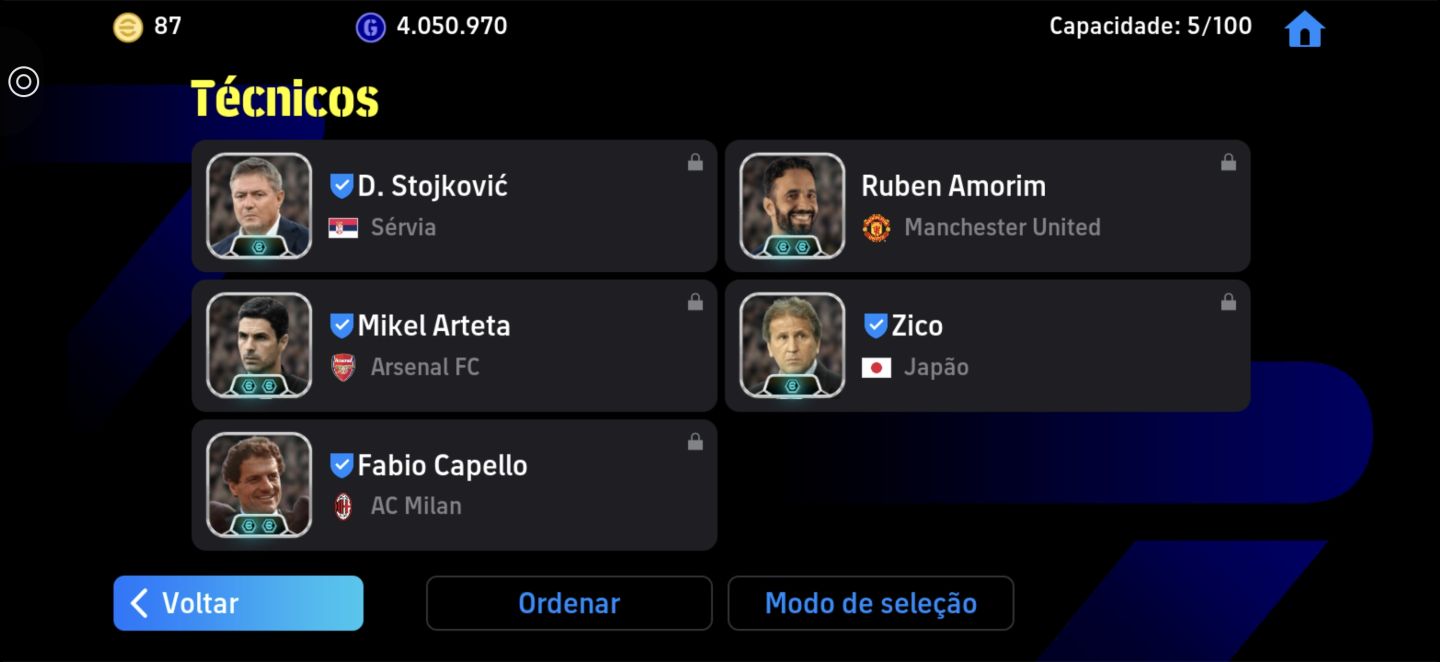 Conta efootball barba cabelo é bigode (defesa meio campo é ataque)