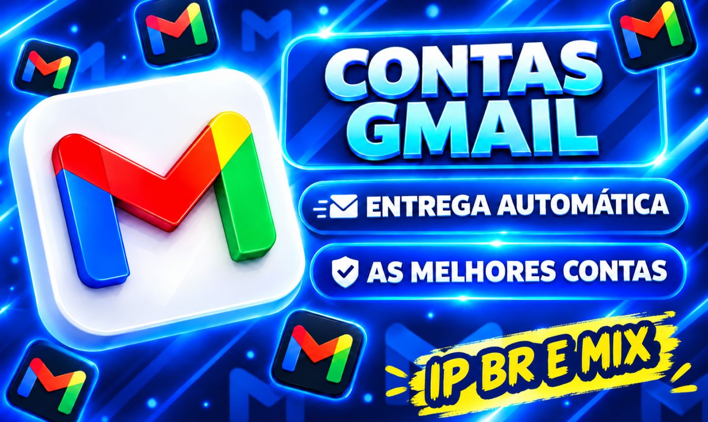 CONTAS GMAIL VIRGENS/ANTIGAS/TEMPORÁRIAS- IP BR E MIX [MENOR PREÇO!]