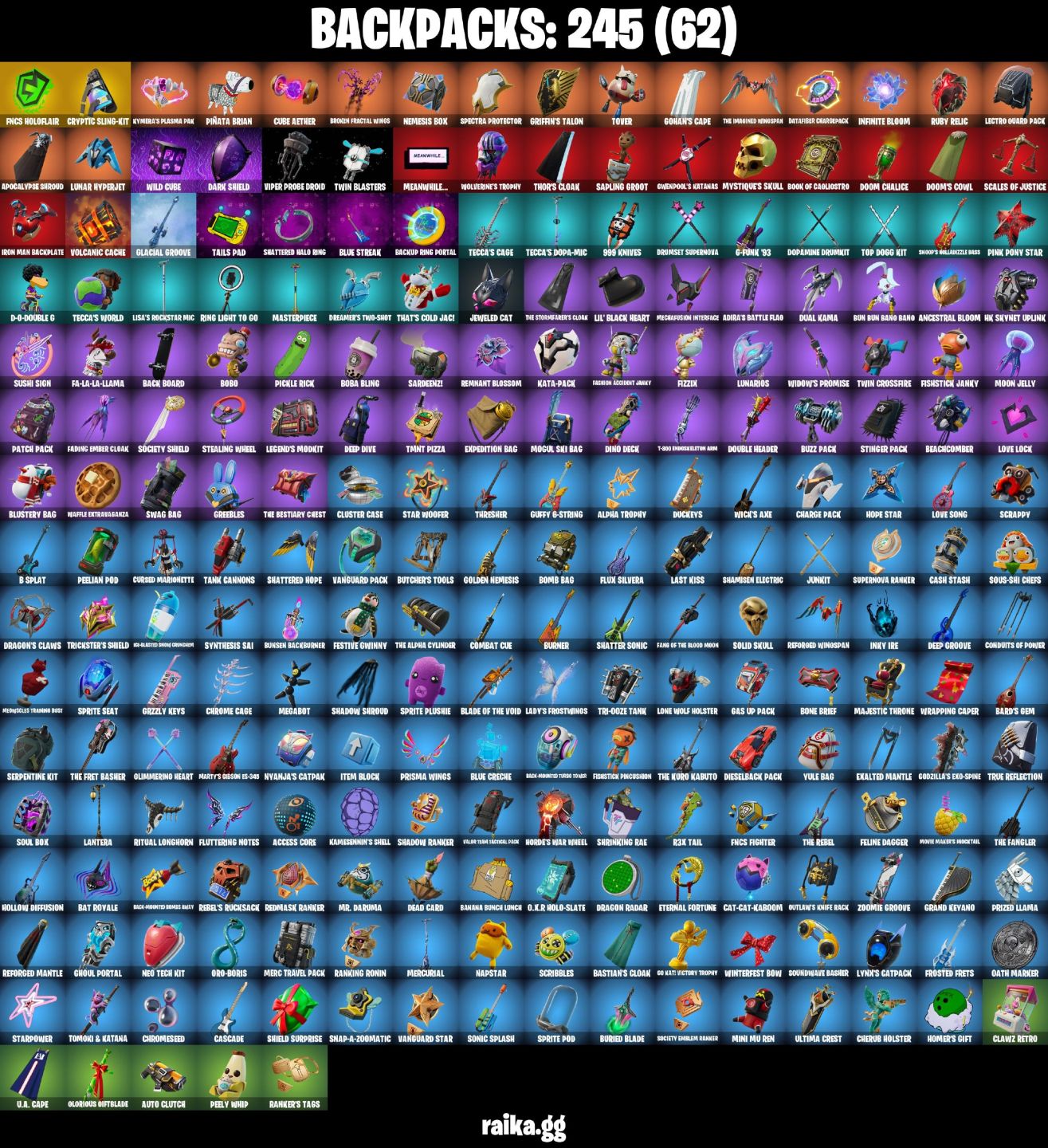 150 Skins - Candy Axe, Vivi Chroma, Subzerp Cryptic, Lina Scorch, 3450 vbucks