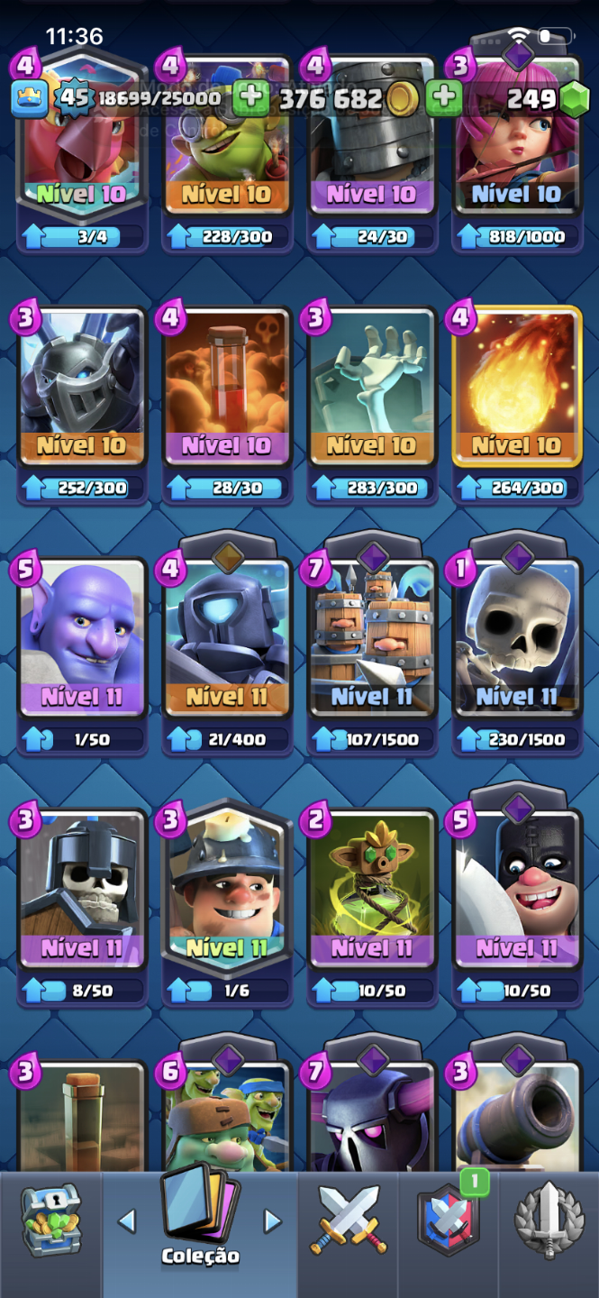 Conta de Clash com 10.000 troféus