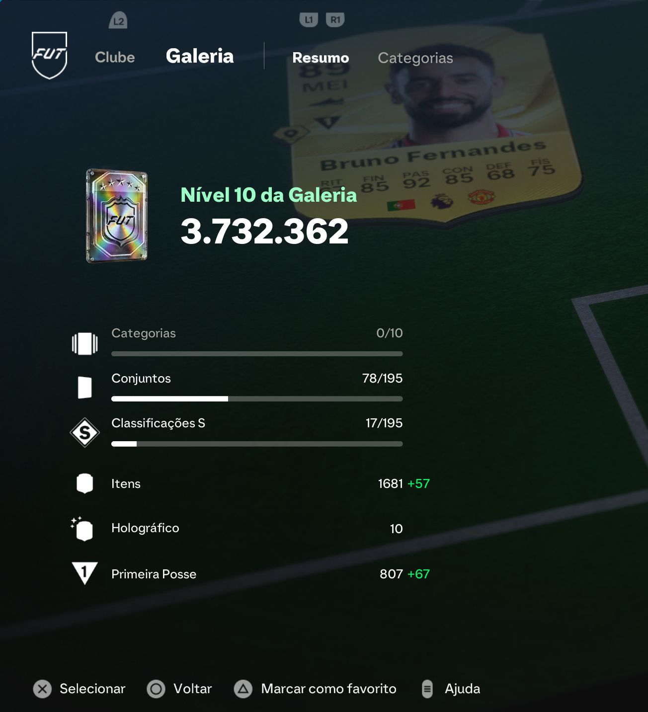 Conta EA FC 27 Galeria Lv.10, Div 2, 700k coins, time de 2.1M.