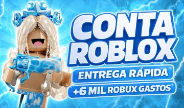 CONTA ROBLOX COM DESCONTO +6 MIL ROBUX GASTOS E MUITOS ITENS!! (Ler a descrição)