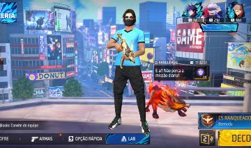 Conta de free fire muito gemada com 4 calças angelicais e mais de 700 peitorais