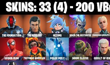33 skins | The Foundation| VERVE |Monarch| Spider-Man | 200 VB FULL PLATAFORMA