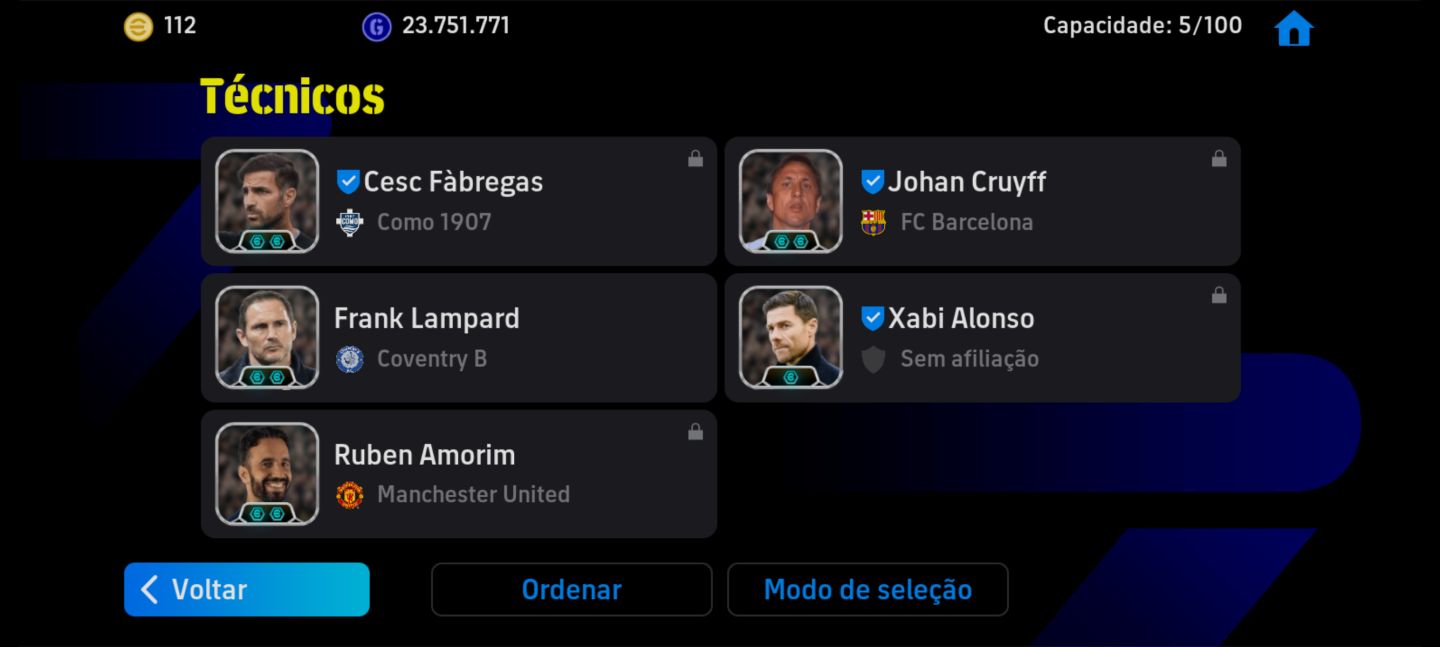 CONTA BRABA COM VÁRIOS LEGENDS