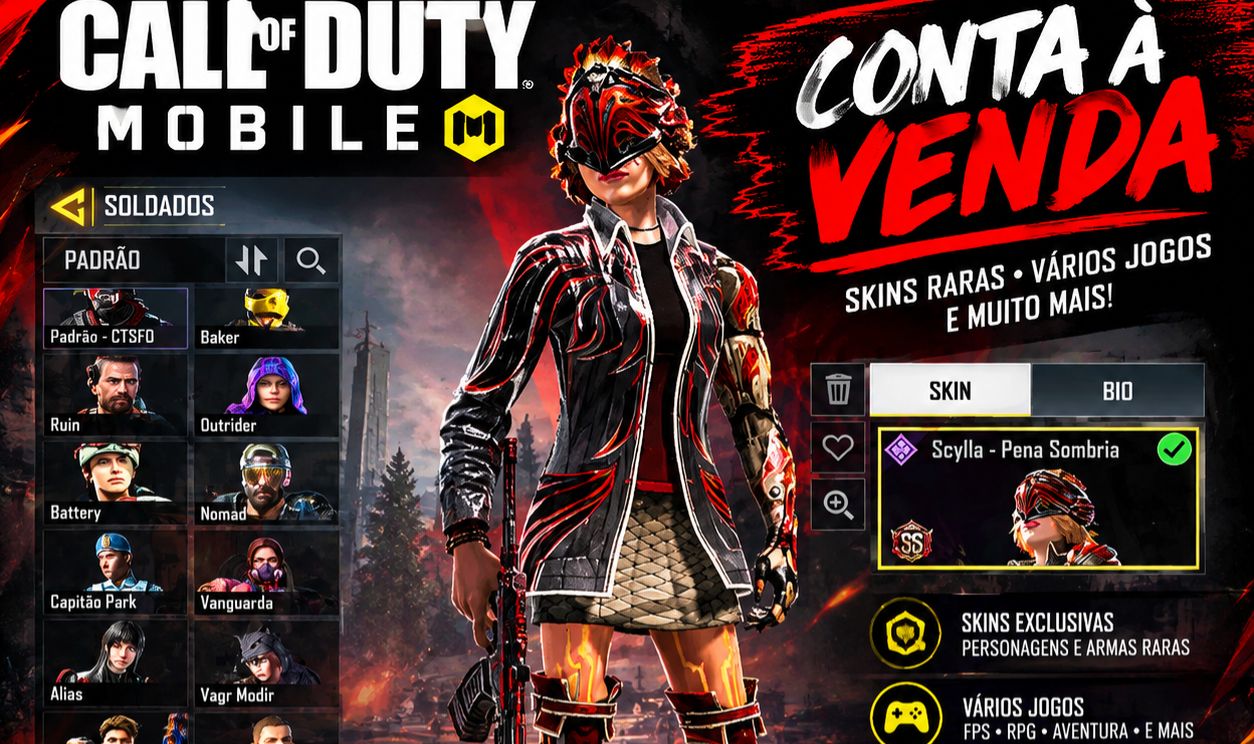 CONTA CALL OF DUTY MOBILE À VENDA!