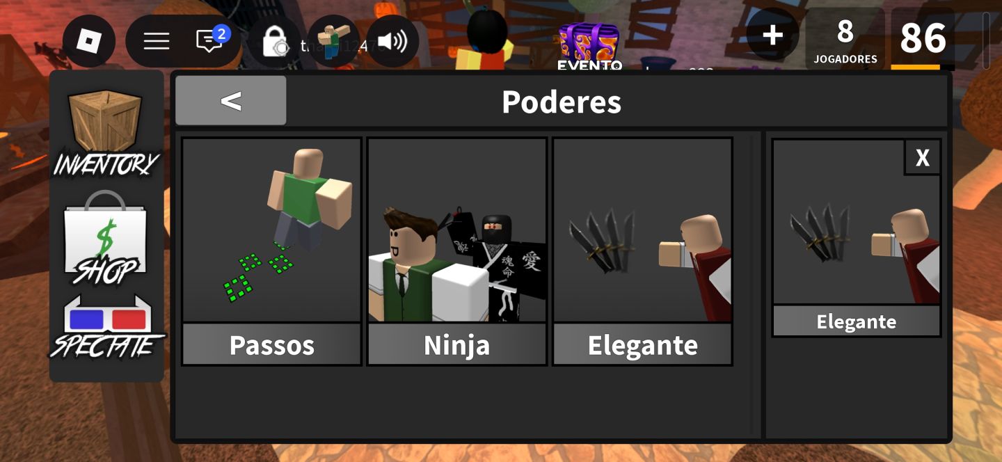 CONTA MURDER MYSTERY 2 ELITE | 1500+ ROBUX GASTOS + EMOTES!