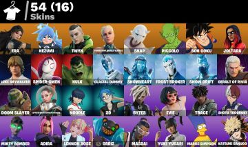 Conta Fortnite com 54 skins e 800 v-bucks (promoção de primeira venda)