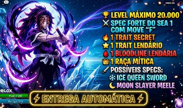[Entrega Automática]Contas Sailor Piece level MAX 20.000 + Specs Aleatórias