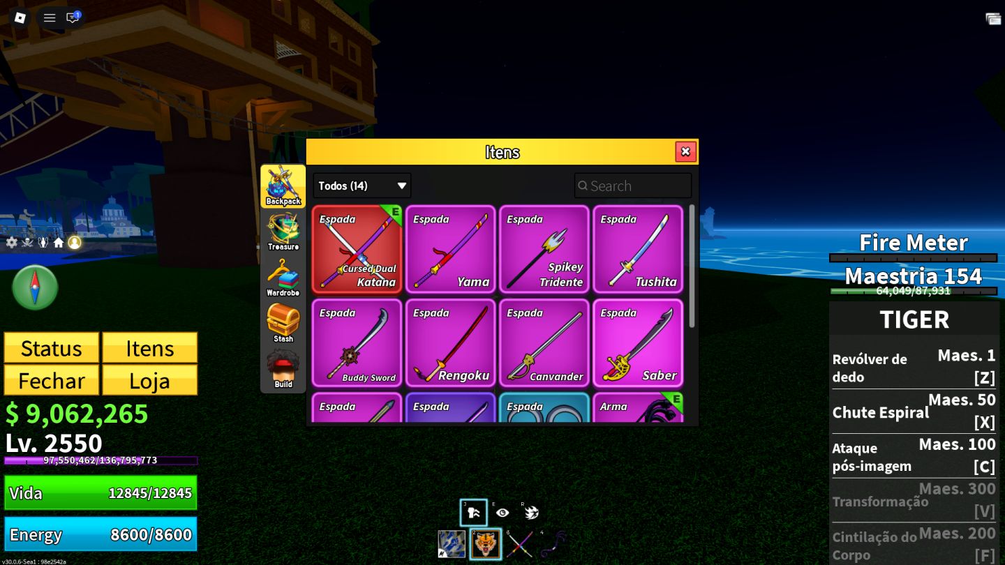 Conta roblox BLOX FRUITS CDK, GOD HUMAN, LEOPARDO