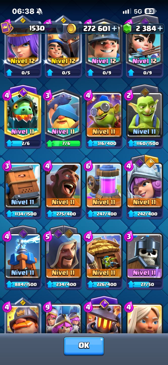Conta Clash Royale