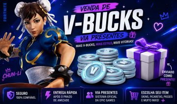 VBUCKS MAIS BARATOS DA GGMAX (VIA PRESENTE)