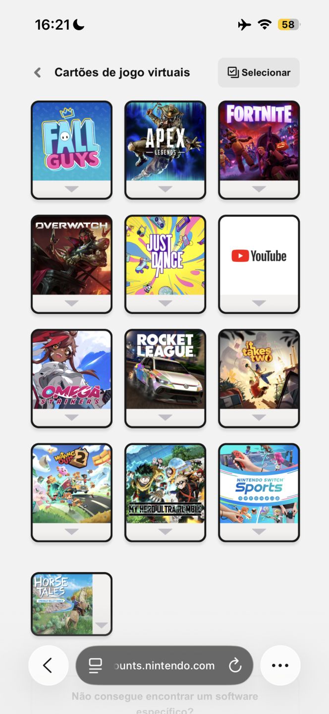 Conta Nintendo Switch Mario Party Superstars + Nintendo Switch Sports + Outros