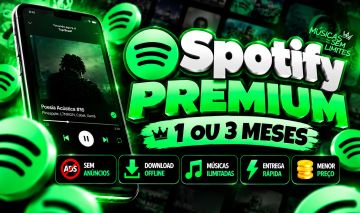 SPOTIFY PREMIUM 1 E 3 MESES INDIVIDUAL | ENTREGA RÁPIDA | PREÇO IMPERDÍVEL