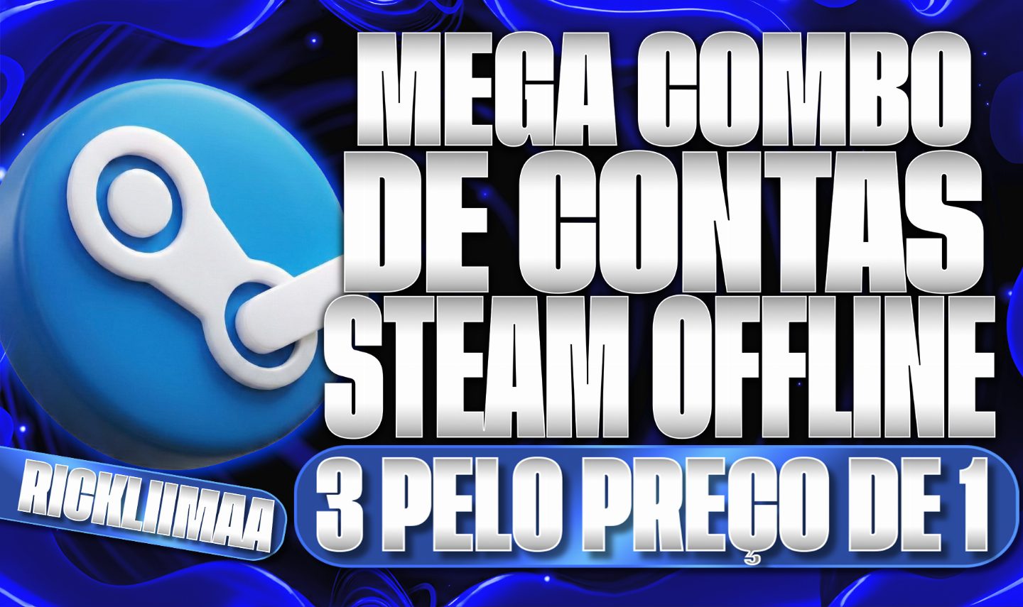COMPRE 1 JOGO LEVE 3 POR R$2 - COMBO DE CONTAS STEAM OFFLINE ENTREGA AUTOMÁTICA