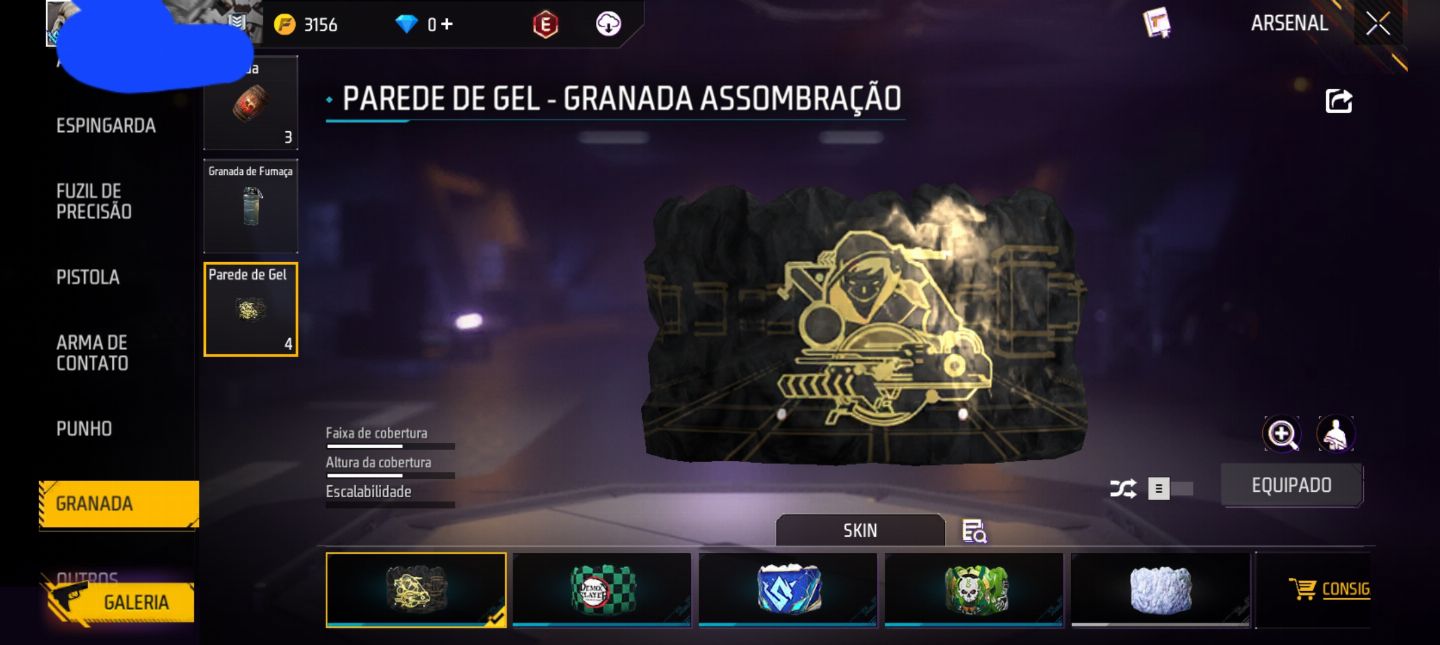 Conta de ff com 6 anos de idade e cabelo angelical