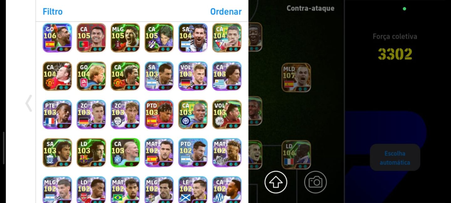 [PROMOÇÃO] CONTA DE EFOOTBALL COM 3302 DE FORÇA COLETIVA ( LEIA A DESCRIÇÃO )