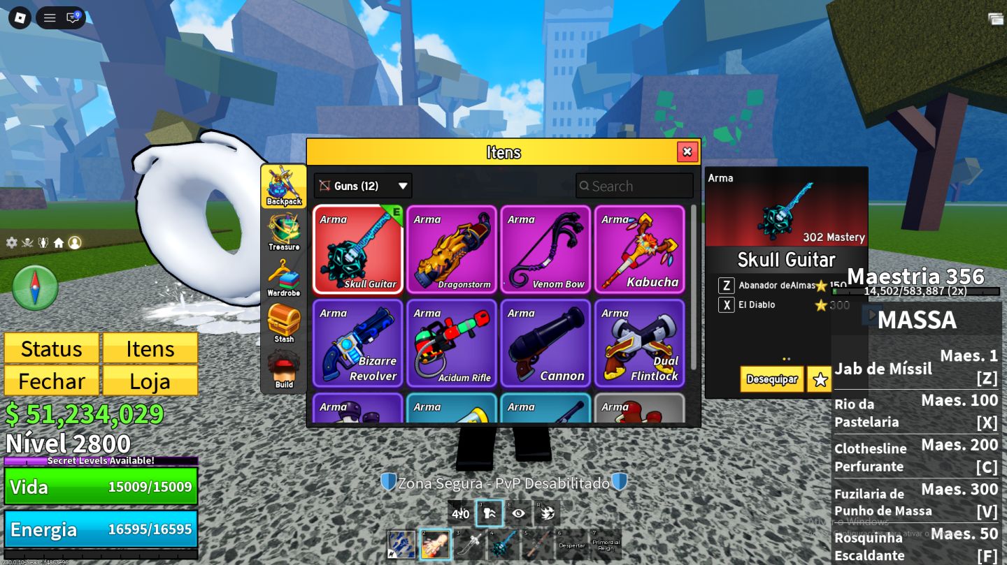 Conta de Blox Fruits Com Dark blade V3, Venom Permanente, Gamepass e raças v4