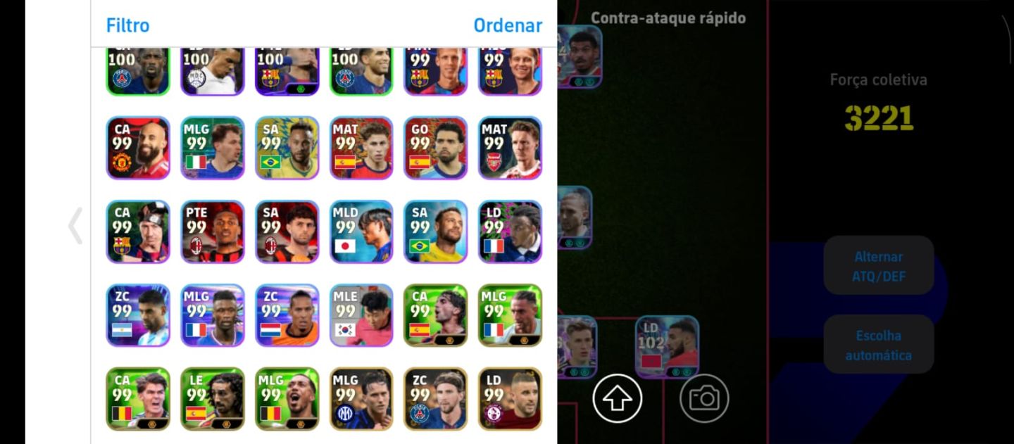 Conta efootball com rei Pelé