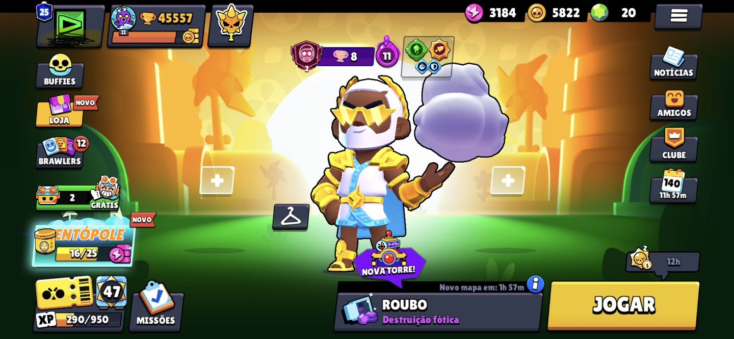 Conta Brawl 45k + Clash Royale 8k