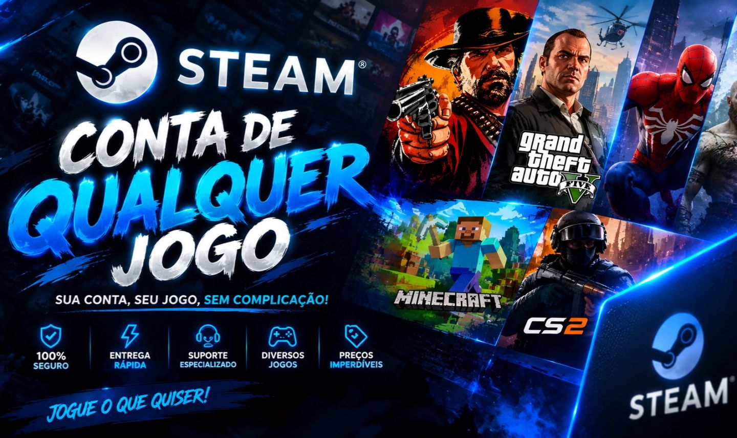 [PROMOÇÃO] CONTA STEAM OFFLINE VOCE ESCOLHE O JOGO