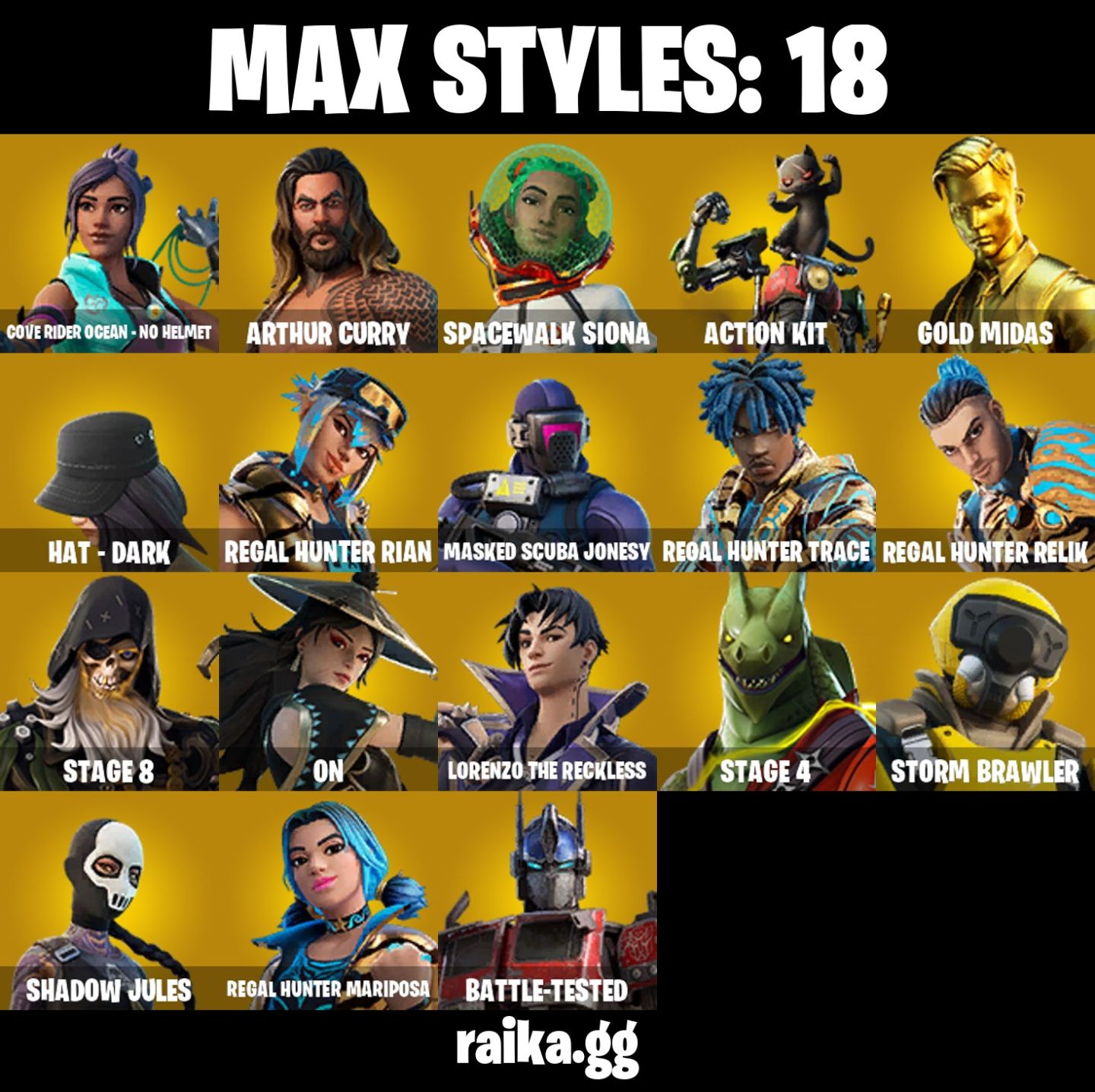 Conta Fortnite com Gold Midas | Optimus Prime | Snap | Malik e 50 Skins