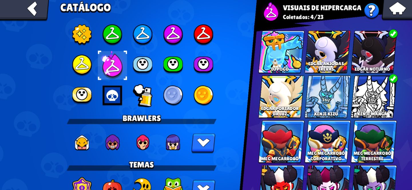 CONTA BRAWL STARS 52.243 TROFÉUS | 105/107 BRAWLERS